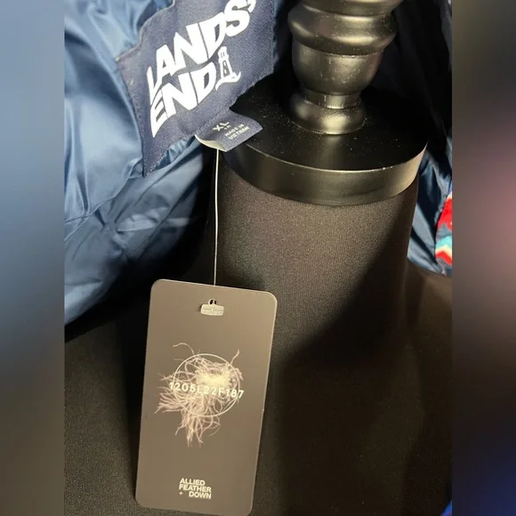 Land’s End Print Puffer Vest Size XL - Picture 7 of 8